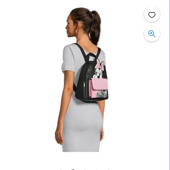 Disney Women's Minnie Mouse Graphic Mini Backpack, Black - Picture 8 of 8